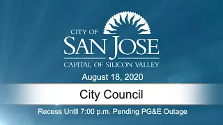 AUG 18, 2020 | City Council, Evening Session