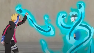Боруто в Режиме Ооцуцуки атакует Мицуки в аниме Боруто - 226 серия