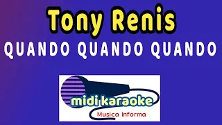 Tony Renis - QUANDO QUANDO QUANDO - karaoke