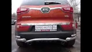 раздвоение выхлопа на  Kia Sportage