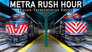 Metra's Crazy Rush Hour in Downtown Chicago