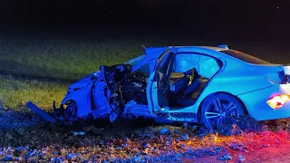 Schwerer Verkehrsunfall Auf der Schanz kurz vor Oberbruch