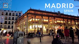 Madrid, Spain 🇪🇸 Walking Tour - 4K 60FPS - January 2022