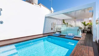 Stunning newly renovated town house with rooftop pool for sale in the heart of Sitges' Old Town