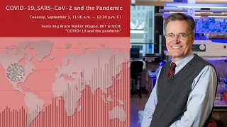 Bruce Walker: "COVID-19 and the pandemic" (9/1/2020)