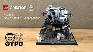 [Lego Creator #10266] NASA Apollo 11 Lunar Lander Speed Build Review