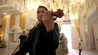 Beautiful in white entrance wedding cover violin by Wahyu