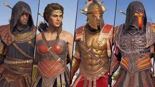 Assassin's Creed : Odyssey - All Armor Sets and Outfits Showcase - (All DLC)