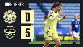 HIGHLIGHTS | Leicester City vs Arsenal (0-5) | WSL | Mead, Miedema, Heath