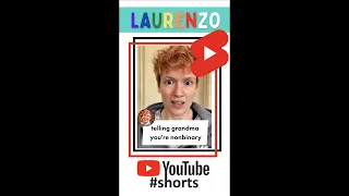 🏳️‍🌈telling grandma you're nonbinary #comedy #shorts #lgbt SUBSCRIBE TO MY CHANNEL!