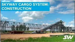 SkyWay Cargo System  Construction   Строительство Грузовой Системы SkyWay