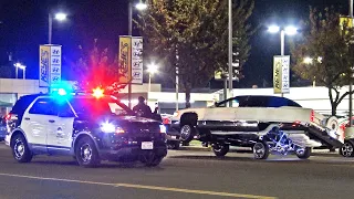 Lowrider Cars vs Cops! Van Nuys Blvd, LA California