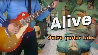 Oasis - 'Alive' - Outro guitar tabs