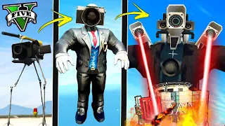 ATUALIZEI o CAMERAMAN FRACO até o CAMERA MAN MONSTRO no GTA 5 !