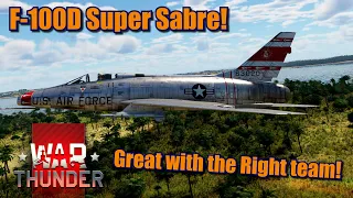 War Thunder F-100D Tips and tricks gameplay!