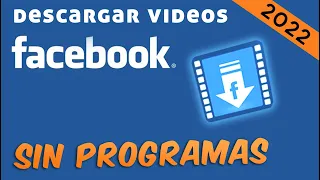 Como DESCARGAR VIDEOS de Facebook en PC | Sin programas