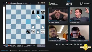 Magnus Carlsen plays the Botez gambit! │ Daniel Rensch, Robert Hess, and Hikaru Nakamura are shocked