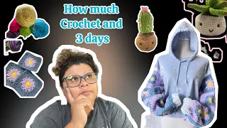 How much i crochet and 3 Days - amigurumi & shopping hobby lobby #crochet #amigurumi #hobbylobby