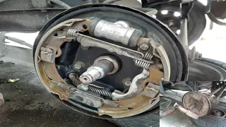 car rear brake service by first timer | deatiled video | DIY |