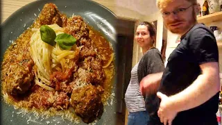 PUT THESE BALLS IN YOUR MOUTH! LISA'S PREMIUM MEATBALLS! - TommyKay Cooking For Gamers #5