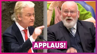 Wilders vraagt applaus voor Timmermans