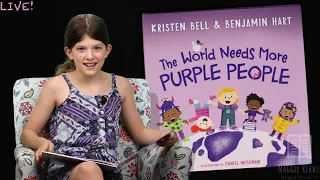 THE WORLD NEEDS MORE PURPLE PEOPLE | MAGGIE READS LIVE! | Children's Books Read Aloud!