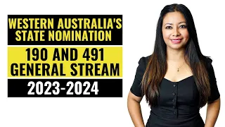 Western Australia's State Nomination 190 and 491 - General Stream 2023-2024