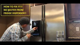 How to Fix - Refrigerator Water Dispenser Not Working - Frozen Water Line Tool - Water Line Buddy