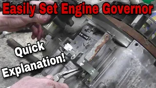 How To Properly Set the Governor On A Small Engine - With Taryl