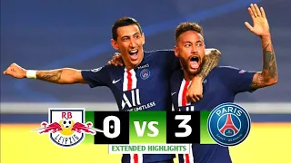 PSG vs Leipzig 3-0 (Away) Highlights & Goals  - 1/2 Final Champions League 2019-2020