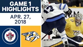 NHL Highlights | Jets vs. Predators, Game 1 - Apr. 27, 2018