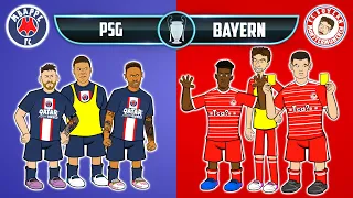 PSG vs BAYERN 0-1 (Goals Highlights Champions League 2023 Coman Mbappe Messi)