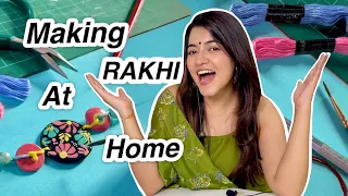 DIY Prettiest Rakhi At Home 😱 #ShivangiSah