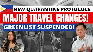 JUST IN!MAJOR TRAVEL CHANGES IN THE PHILIPPINES:TRAVEL RESTRICTIONS,QUARANTINE PROTOCOLS &RE-OPENING