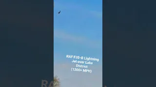 RAF F-35B Jet blasting over Lake District (1200+ MPH!)