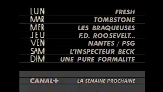 CANAL+ Bande-annonce Programme des soirées du 31 juillet au 6 août 1995