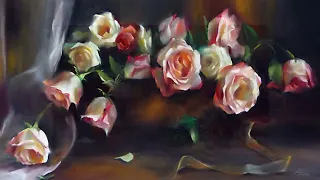 Натюрморты и цветы от Mary Aslin.  Часть 1