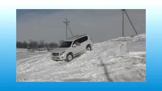 Покатухи-5.Hyundai Santa Fe vs Toyota Prado/ snow off-road