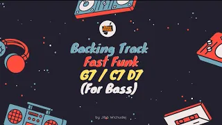 Backing Track Fast Funk G7/C7 D7 (For Bass)