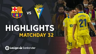 Highlights FC Barcelona vs Cádiz CF (0-1)