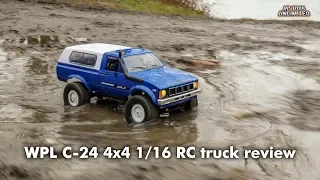 WPL C24 4x4 1/16 RC truck unboxing, review and test