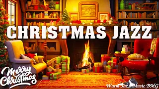 Christmas Music By The Warm Fireplace 🎄 Merry Christmas For Everyone🔥Relaxing Christmas Jazz Music