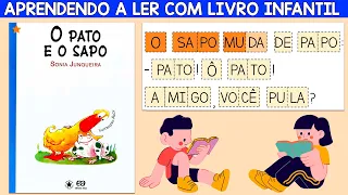 Textos curtos para aprender a ler - O pato e o sapo | Aprendendo a ler em casa | Ensinando meu filho