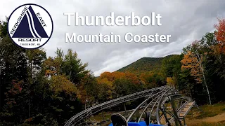 Thunderbolt Mountain Coaster (POV) [4K] - Berkshire East