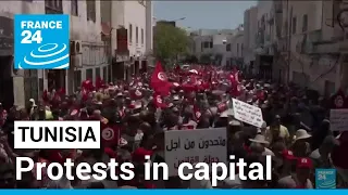 Tunisian political crisis: Protests in capital against constitutional referendum • FRANCE 24