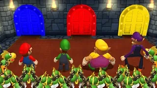 Mario Party 9 MiniGames -  Mario Vs Luigi Vs Wario Vs Waluigi (Master CPU)