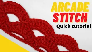 OMG! The Best Crochet Arcade Stitch Tutorial