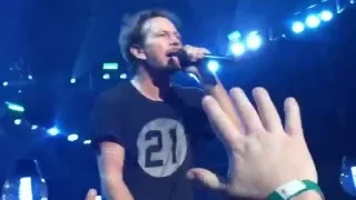 Pearl Jam Greenville 2016. Ed in pit for Porch (partial clip)