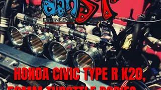 Honda Civic Type R on 50mm Individual Throttle Bodies, dyno video!!