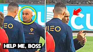 Roberto Martinez teaches Cristiano Ronaldo in Portugal Training Session 🧠🐐